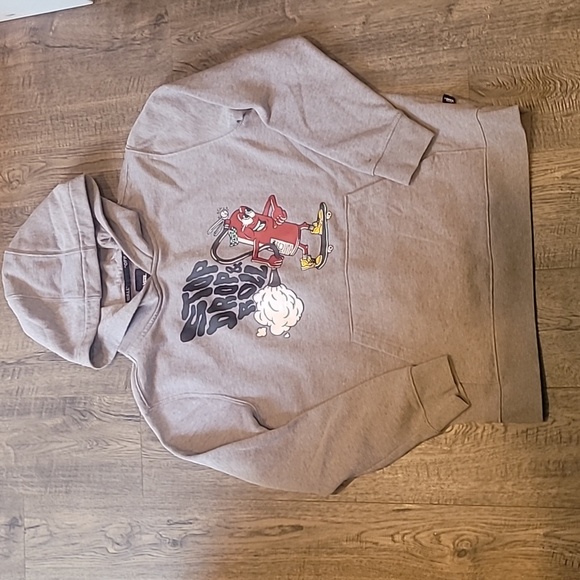 Van's Off The Wall "Stop Drop and Roll" Boys Large Hooded Sweater - Picture 1 of 5